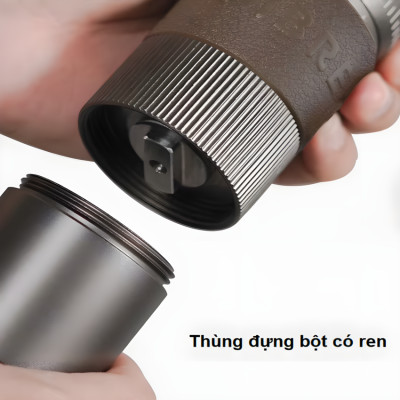 Máy xay hạt cà phê cầm tay chuyên nghiệp, lưỡi xay 6 cánh core kép, 55 cấp độ và 11 Level. Thương hiệu Mỹ cao cấp HiBREW - G4B. Hàng chính hãng