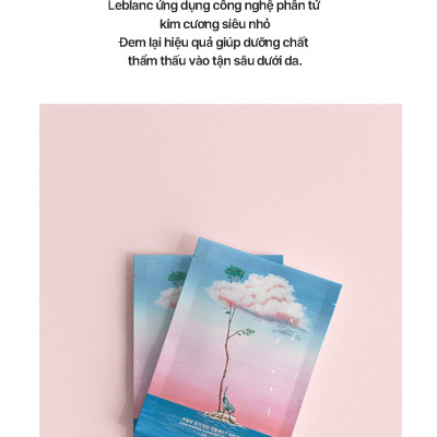 Sey 10 hộp mặt nạ làm dịu và tạo độ bóng cho da Leblanc Pink Marine Complex Calming Mask Hộp 5 miếng