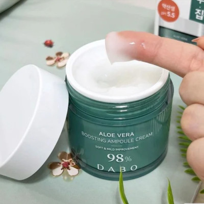 KEM DƯỠNG LÔ HỘI DƯỠNG ẨM CHUYÊN SÂU SIÊU DƯỠNG CHẤT CÂN BẰNG TỰ NHIÊN PH 5.5- DABO ALOE VERA BOOSTING AMPOULE CREAM