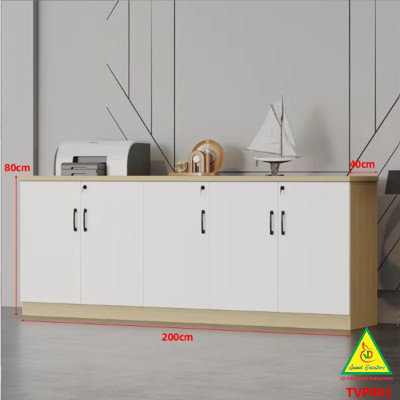 Tủ hồ sơ văn phòng, tủ tài liệu thấp gỗ MDF TVP401 - NỘI THẤT LẮP RÁP VIENDONGADV