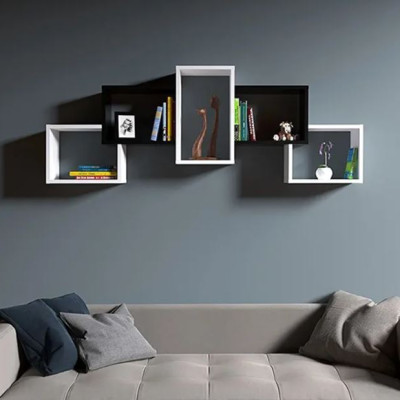 Kệ Treo Tường BOLD Chọn Màu Trắng/Đen Juno Sofa  CTKT204 KT  161,8cm x 60cm x 20cm