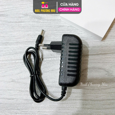 Sạc Máy Mài EN101 Chuẩn Nguồn Đầu Ra 12V-1200mA, Chân Cắm Tròn Tương Thích Các Dòng US801, US803, US805 Làm Nail Tiện Lợi Nail Phương Miu Nữ Women