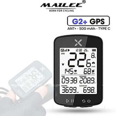 Đồng Hồ Đo Tốc Độ Xe Đạp Bike Computer XOSS G+ Plus (thế hệ 2) Không Dây GPS Định Vị Chống Nước IPX7, hỗ trợ ANT+ Cho Xe Đạp Đường Trường, MTB - Mai Lee