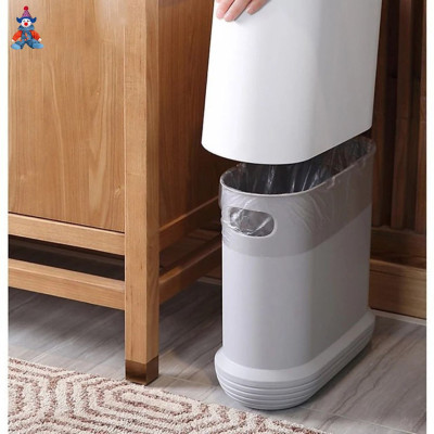 Thùng Đựng Rác Thông Minh SMART ECC- 06, Nắp Đóng Mở Một Chạm Tiện Ích, Chất Liệu Nhựa Cao Cấp Chống Nước, Chịu Nhiệt Tốt, Dung Tích 10 Lít - Hàng Nhập Khẩu.