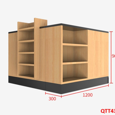 Quầy tính tiền, Bàn thu ngân cho cửa hàng tiện lợi, siêu thị mini QTT433 - NỘI THẤT LẮP RÁP VIENDONGADV