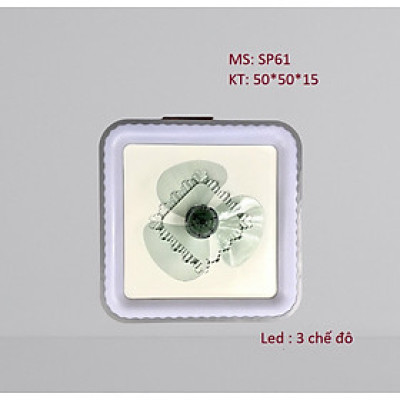 Quạt trần mâm sát trần Supervilighting QMAM-50W trang trí dùng cho phòng điều hoà giường ngủ