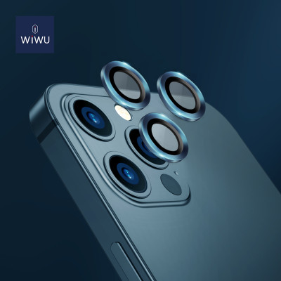 Kính Wiwu Camera Lens Guard Bảo Vệ Từng Mắt Dành Cho iPhone, Chất Liệu Viền Hợp Kim Nhôm, Chống Xước - Hàng Chính Hãng