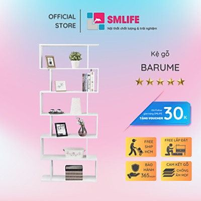 Giá sách gia đình phong cách hiện đại SMLIFE Barume