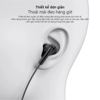 Tai Nghe Có Dây Xiaomi Type-C Earphone | Kết Nối Type-C | Micrô Nghe Gọi | Hàng Chính Hãng