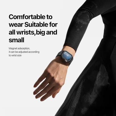 Dây Đeo Kèm Ốp Dux Ducis One-Piece Silicone Magnectic Dành Cho Apple Watch Ultra 2/ ultra/ Seri 4/5/6/7/8/9/ SE_ Hàng chính hãng