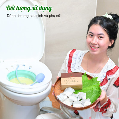 Combo 1 dầu gội cốt bồ kết + 1 hộp thảo mộc vệ sinh cho mẹ Wonmom