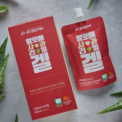 NƯỚC NHA ĐAM SÂM TÁO HỮU CƠ (hộp 5 gói) HỖ TRỢ TIÊU HÓA
