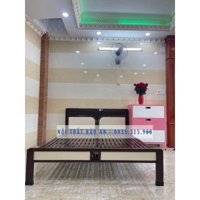 Giường ngủ gia đình sắt hộp cao cấp kích thước 1M6X2M