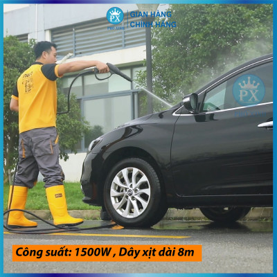Máy xịt rửa xe INGCO HPWR15028 1500W dây đồng, motor từ không chổi than