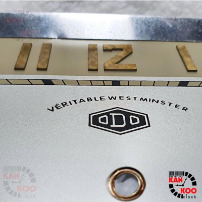 Mặt Số Bát Giác Ngang ODO-N2 – Số Nổi Inox 304, Viền Nhôm, Logo ODO – Lắp Đồng Hồ Cổ Điển