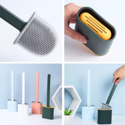[ Xả Lỗ ] Chổi Cọ Toilet Silicon, Chổi Chà Rửa Nhà Vệ Sinh Bồn Cầu Thế Hệ Mới Siêu Sạch