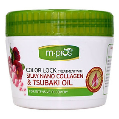 Hấp Khóa Màu Tơ Tằm Nano Collagen & Tsubaki Oil Phục Hồi Chuyên Sâu Mpros 300ml