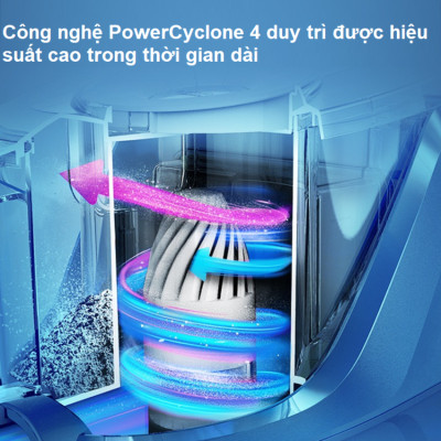 HÀNG CHÍNH HÃNG - Máy hút bụi không túi Serial 2000, thương hiệu Hà Lan cao cấp Philips - XB2022/81. Bảo hành 2 năm, công suất 1500W