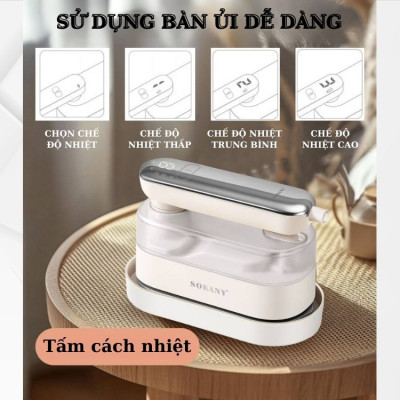 Bàn là hơi nước cầm tay SOKANY SK-11045 công suất lớn 1200W, là siêu phẳng, siêu nhanh, nhỏ gọn tiện lợi cho cả gia đình -HÀNG CHÍNH HÃNG