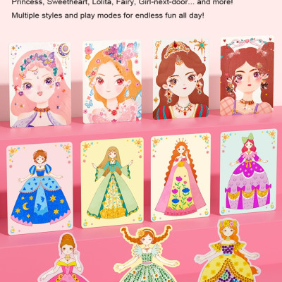 Bộ Đồ Chơi Trang Điểm và Thiết Kế Thời Trang Công Chúa 3in1 – Mideer Dress Up Game Set – Princess Makeup Kit