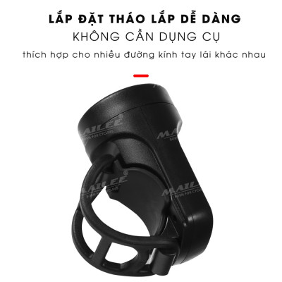 Còi Chuông Xe đạp EH-03 120dB sạc USB có chế độ chống trộm, 4 âm thanh điều chỉnh dung lượng 200mAh pin chờ 180 ngày - Mai Lee