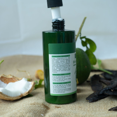 Dầu Xả Dầu Dừa Vỏ Bưởi Tabaha 300ml Dưỡng Ẩm , Giảm Gãy Rụng, Khô Xơ Tóc