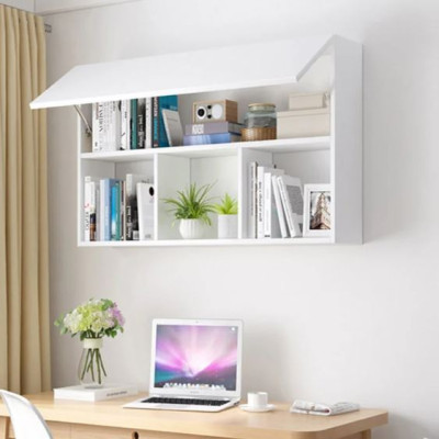 Tủ Sách Văn Phòng Treo Tường 3 Ngăn Có Cánh Juno Sofa CTKT706 KT 100x65x24cm