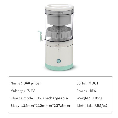 Máy Vắt Cam, Máy Ép Cam Tự Động Thế Hệ Mới, Sach USB Tiện Lợi - Hàng Nhập Khẩu