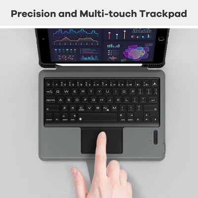 Bao Da Kèm Bàn Phím cho iPad Pro 11 & iPad Pro 12.9 inch 2020/2021/2022 Nillkin Bumper Combo Case Keyboard (Có khe cắm bút Apple Pencil) - Hàng Chính Hãng