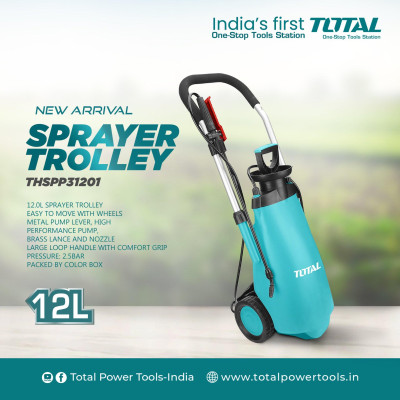 BÌNH XỊT NƯỚC CÓ BÁNH XE ĐẨY 12LÍT TOTAL THSPP31201 - HÀNG CHÍNH HÃNG