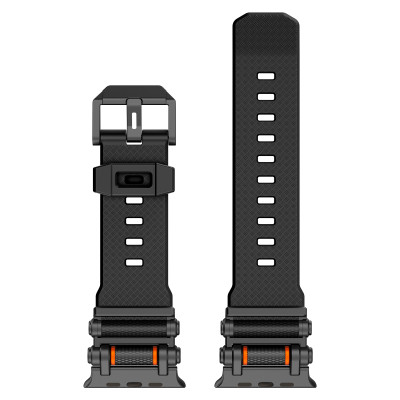 Dây Silicone Đầu Nối Kim Loại Spinner cho Apple Watch Ultra 1/2 & Apple Watch Series 4/5/6/7/8/9/SE/10 Size 44/45/46/49mm - Hàng Chính Hãng