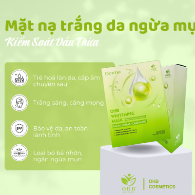 MẶT NẠ CÂN BẰNG SẮC TỐ DA OHB WHITENING MASK