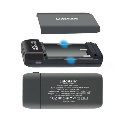 Hộp Sạc Pin 18650 21700 Li-ion LiitoKala MP2 Kiêm Hộp Sạc Dự Phòng QC3.0 PD3.0 Tháo Lắp Dễ Dàng