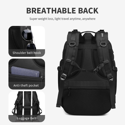 Balo Du Lịch Cỡ Lớn Đa Năng Chống Thấm Nước OZUKO Dành Cho Nam