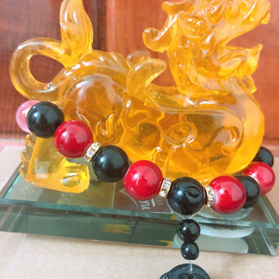 Tỳ hưu phong thủy để bàn size lớn 11*6.5*10.5 cm trang trí không gian xe hơi, bàn làm việc - Chính hãng 