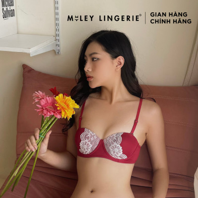 Áo Ngực Cúp Ngang Phối Viền Ren  Miley Lingerie BRM04202