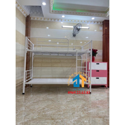 Giường Sắt 2 Tầng cao cấp nhiều kích thước MÀU TRẮNG