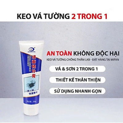 Combo 2 Lọ Keo Vá Tường Chống Thấm 250gr – Trám Vết Nứt, Chống Mốc Hiệu Quả