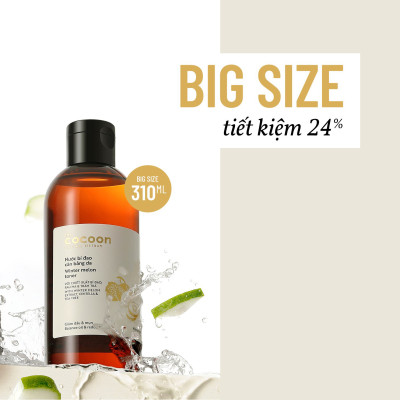 Toner nước bí đao cân bằng da Cocoon 310ml ngăn ngừa mụn ẩn, làm sạch da thuần chay