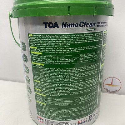 Sơn nước nội thất cao cấp Toa Nanoclean màu xanh ngọc 7508_ 5L