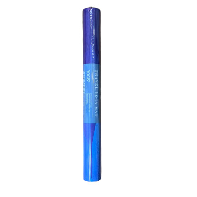 Thảm tập yoga du lịch cao cấp chính hãng Yvonne, Geometric (TẶNG KÈM 3 PHẦN QUÀ) dày 1,5mm gấp gọn, bề mặt nhám, siêu bám, ưa mồ hôi, dễ vệ sinh, chất liệu cao su tự nhiên, kích thước 183cm x 66cm, nặng 1,2kg
