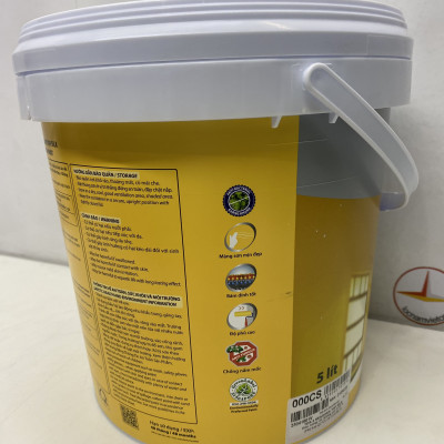 Sơn nước Toa 4 Season Top Silk dễ lau chùi nội thất màu xanh ngọc 7508 _5L