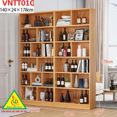 TỦ KỆ TRANG TRÍ KIÊM VÁCH NGĂN VNTT01.3 - Nội thất lắp ráp Viendong Adv