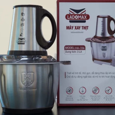 Máy xay thịt đa năng Ladomax HA-336Inox- Hàng Chính Hãng
