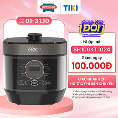 Nồi Áp Suất Điện Tử Đa Năng 5 Lít Sunhouse Mama SHD1580 - Hàng chính hãng
