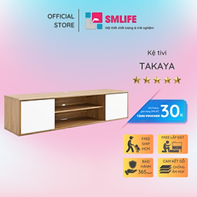 Kệ TV gỗ phòng ngủ độc đáo SMLIFE Terada