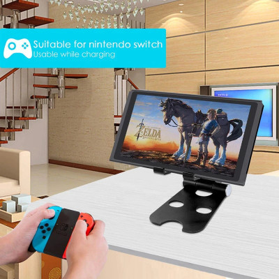 Giá đỡ điện thoại - Giá đỡ máy tính bảng hơp kim nhôm gấp gọn tiện dụng ( mãu ngẫu nhiên) - Hàng chính hãng