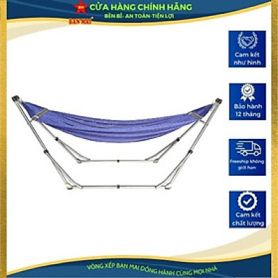 Bộ võng xếp BAN MAI: Khung Inox VIP size CỰC ĐẠI +Lưới võng thép dày 9.2 size CỰC ĐẠI