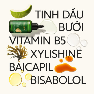 Combo Gel tắm bí đao Cocoon 310ml + Nước dưỡng tóc tinh dầu bưởi Pomelo Cocoon 140ml