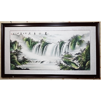 Tranh giấy xuyến  - Đón Vận May đến nhà ( tranh treo phòng khách)-TM71-4